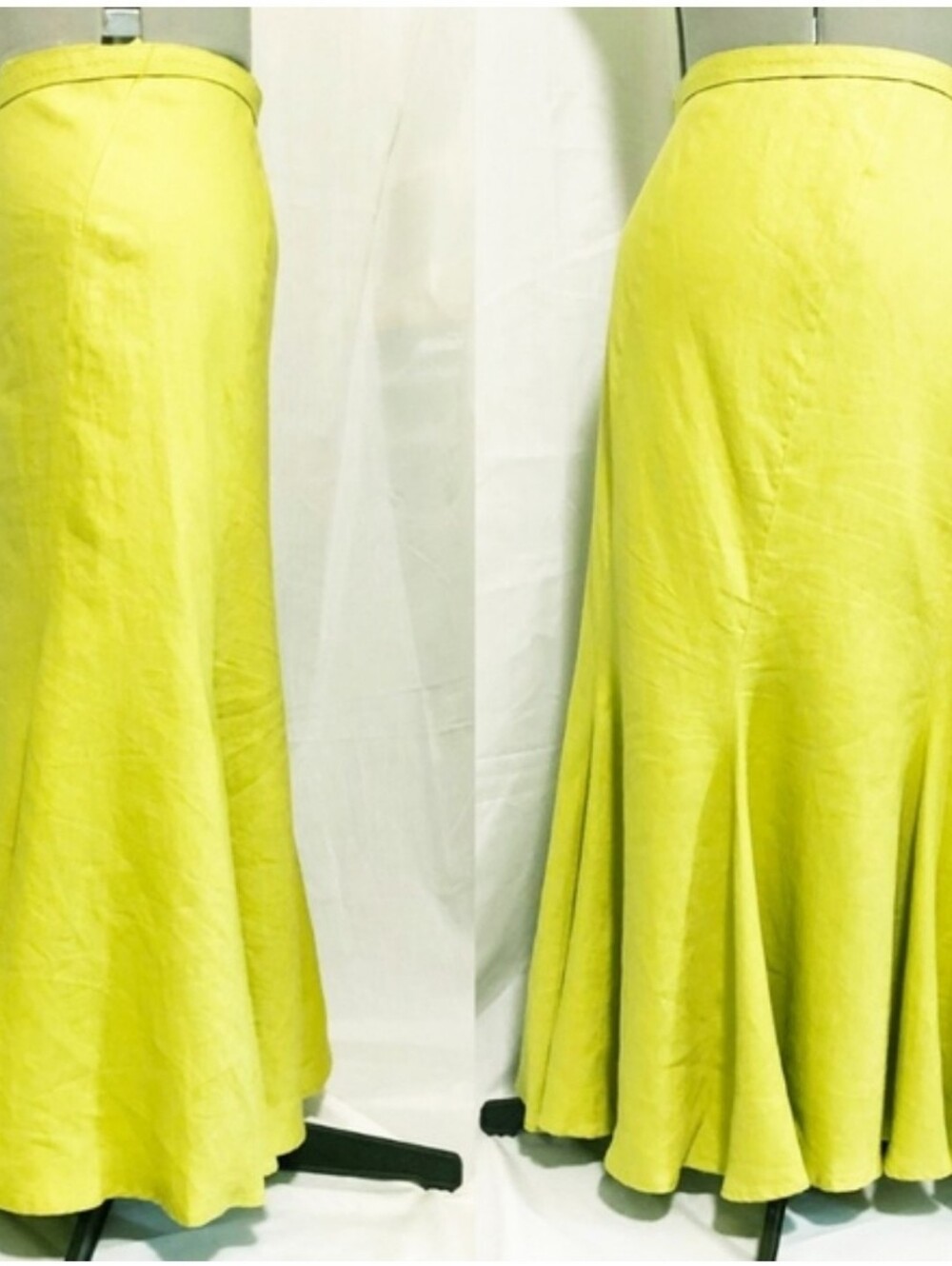 ISO Planet chartreuse linen trumpet skirt (NOT FOR SALE!)